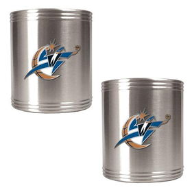 Washington Wizards NBA 2pc Stainless Steel Can Holder Set - Primary Logowashington 