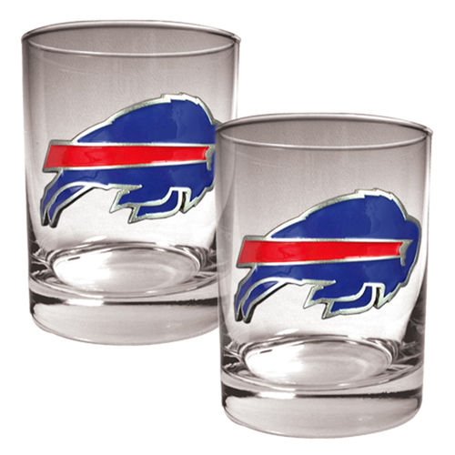 Buffalo Bills NFL 2pc Rocks Glass Set - Primary logo