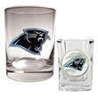 Carolina Panthers NFL Rocks Glass & Shot Glass Set - Primary logo