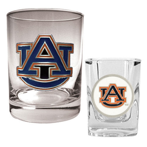 Auburn Tigers NCAA Rocks Glass And Shot Glass Setauburn 