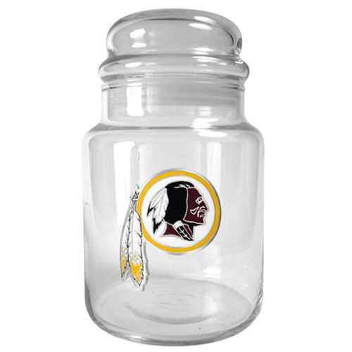 Washington Redskins NFL 31oz Glass Candy Jar - Primary Logowashington 