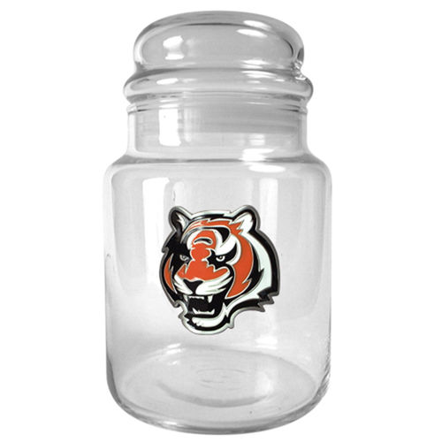Cincinnati Bengals NFL 31oz Glass Candy Jar - Primary Logo