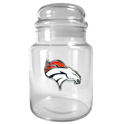 Denver Broncos NFL 31oz Glass Candy Jar - Primary Logo