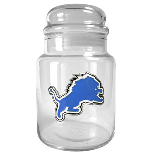 Detroit Lions NFL 31oz Glass Candy Jar - Primary Logodetroit 