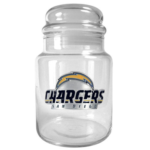 San Diego Chargers NFL 31oz Glass Candy Jar - Primary Logo