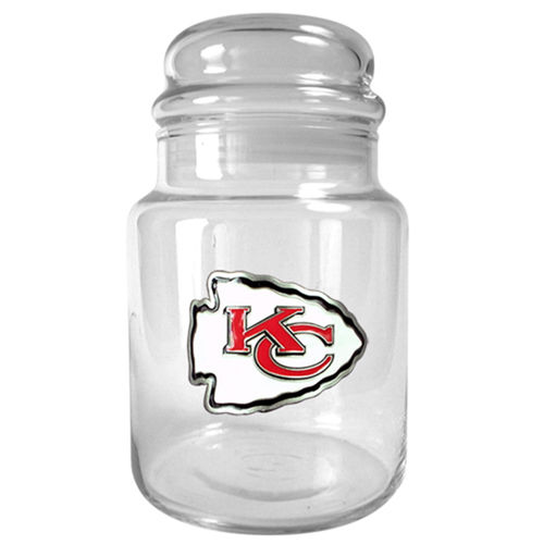 Kansas City Chiefs NFL 31oz Glass Candy Jar - Primary Logo