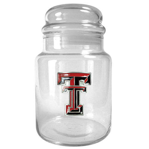 Texas Tech Red Raiders NCAA 31oz Glass Candy Jar - Primary Logotexas 