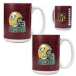 Green bay Packers NFL 2pc Gameball Ceramic Mug Set - Helmet logo