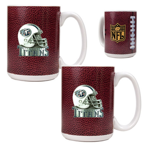 Tennessee Titans NFL 2pc Gameball Ceramic Mug Set - Helmet logotennessee 