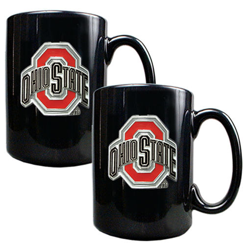 Ohio State Buckeyes NCAA 2pc Coffee Mug Setohio 