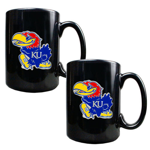 Kansas Jayhawks NCAA 2pc Coffee Mug Setkansas 