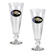 Baltimore Ravens NFL 2pc Pilsner Glass Set with Football on stem - Oval Logo