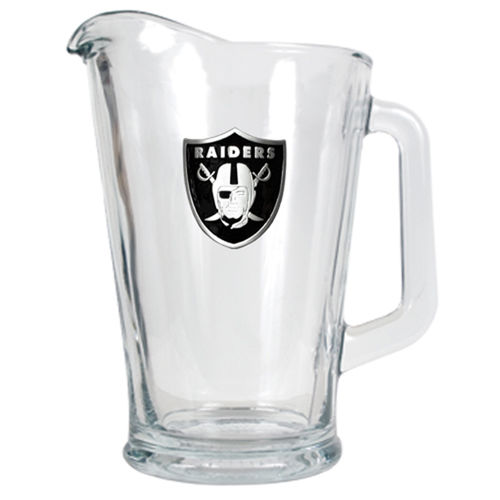 Oakland Raiders NFL 60oz Glass Pitcher - Primary Logooakland 