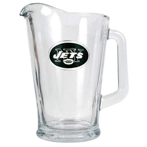 New York Jets NFL 60oz Glass Pitcher - Primary Logo