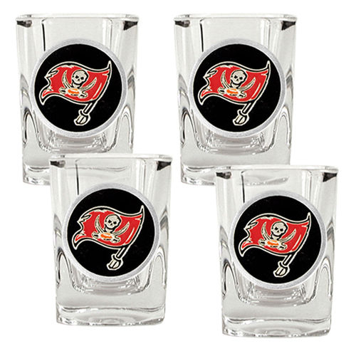 Tampa Bay Buccaneers NFL 4pc Square Shot Glass Settampa 