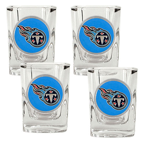 Tennessee Titans NFL 4pc Square Shot Glass Settennessee 
