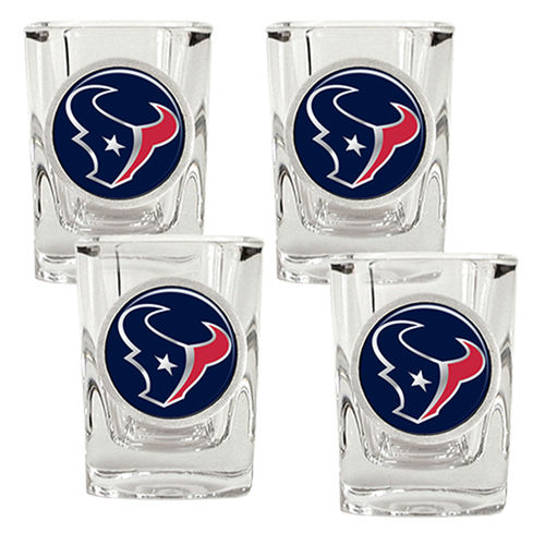 Houston Texans NFL 4pc Square Shot Glass Sethouston 