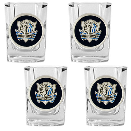 Dallas Mavericks NBA 4pc Square Shot Glass Setdallas 