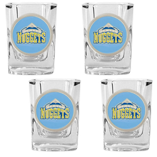 Denver Nuggets NBA 4pc Square Shot Glass Setdenver 