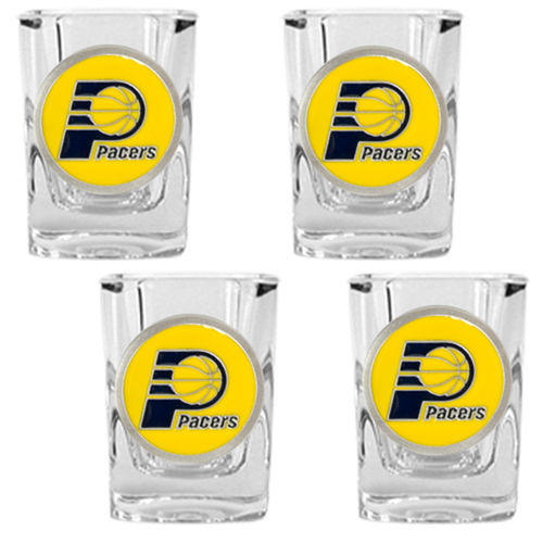 Indiana Pacers NBA 4pc Square Shot Glass Set