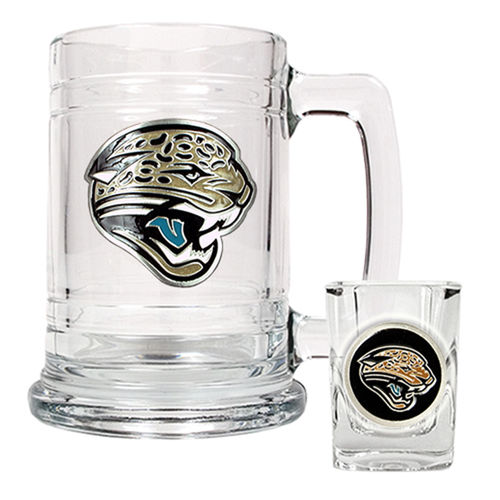 Jacksonville Jaguars NFL Boilermaker Set - Primary Logo