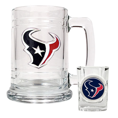 Houston Texans NFL Boilermaker Set - Primary Logohouston 