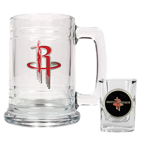 Houston Rockets NBA Boilermaker Set - Primary Logohouston 
