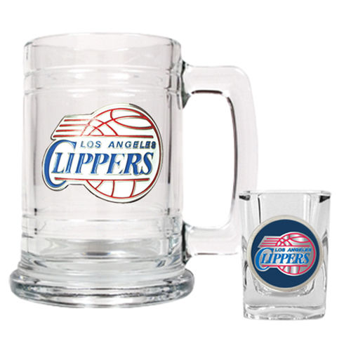 Los Angeles Clippers NBA Boilermaker Set - Primary Logo