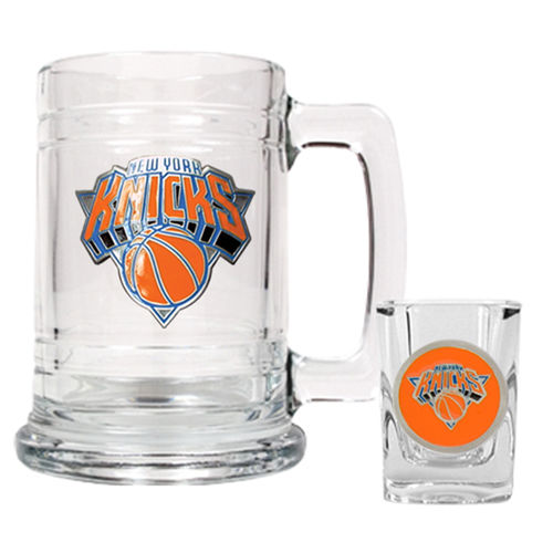 New York Knicks NBA Boilermaker Set - Primary Logo