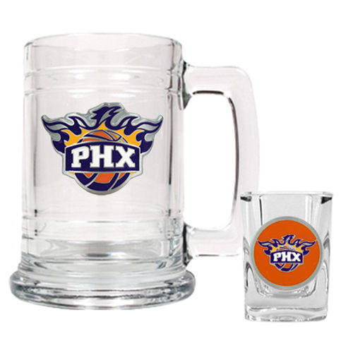 Phoenix Suns NBA Boilermaker Set - Primary Logophoenix 