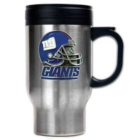 New York Giants NFL 16oz Stainless Steel Travel Mug - Helmet Logoyork 