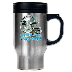 Carolina Panthers NFL 16oz Stainless Steel Travel Mug - Helmet Logocarolina 