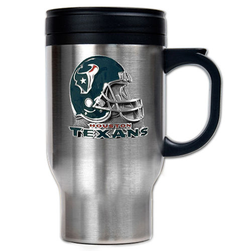 Houston Texans NFL 16oz Stainless Steel Travel Mug - Helmet Logohouston 