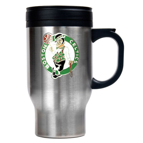 Boston Celtics NBA Stainless Steel Travel Mug - Primary Logoboston 