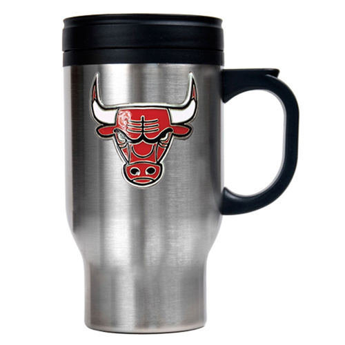 Chicago Bulls NBA Stainless Steel Travel Mug - Primary Logo