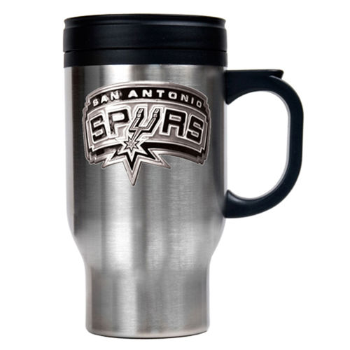 San Antonio Spurs NBA Stainless Steel Travel Mug - Primary Logosan 