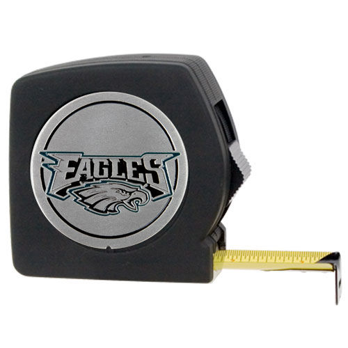Philadelphia Eagles NFL 25' Black Tape Measure
