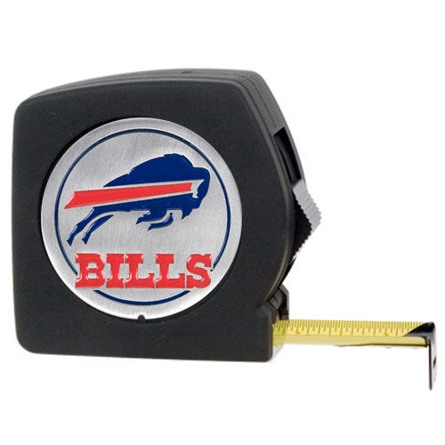 Buffalo Bills NFL 25' Black Tape Measure
