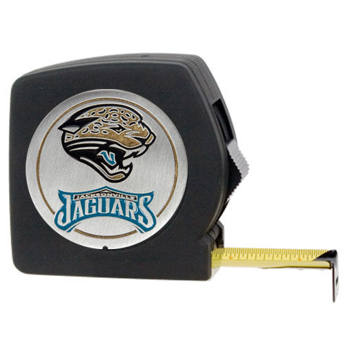 Jacksonville Jaguars NFL 25' Black Tape Measure