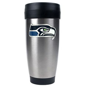 Seattle Seahawks NFL 16oz Stainless Steel Travel Tumbler - Primary Logoseattle 