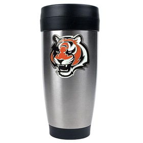 Cincinnati Bengals NFL 16oz Stainless Steel Travel Tumbler - Primary Logocincinnati 