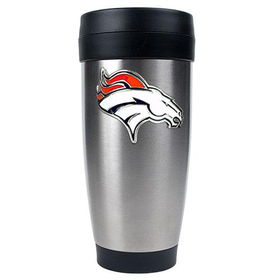 Denver Broncos NFL 16oz Stainless Steel Travel Tumbler - Primary Logodenver 