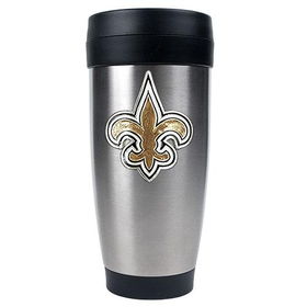 New Orleans Saints NFL 16oz Stainless Steel Travel Tumbler - Primary Logoorleans 