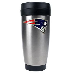 New England Patriots NFL 16oz Stainless Steel Travel Tumbler - Primary Logoengland 