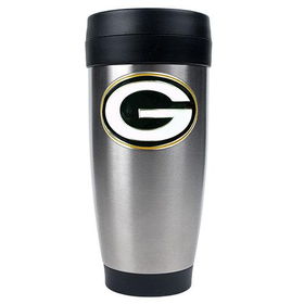 Green bay Packers NFL 16oz Stainless Steel Travel Tumbler - Primary Logogreen 