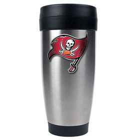Tampa Bay Buccaneers NFL 16oz Stainless Steel Travel Tumbler - Primary Logotampa 