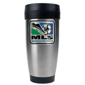 Major League Soccer Logo MLS 16oz Stainless Steel Travel Tumbler - Primary Team Logomajor 