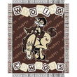 Wyoming Cowboys NCAA Triple Woven Jacquard Throw (044 Series) (36x46")"