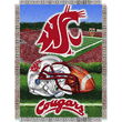 Washington State Cougars NCAA Woven Tapestry Throw (Home Field Advantage) (48x60")"