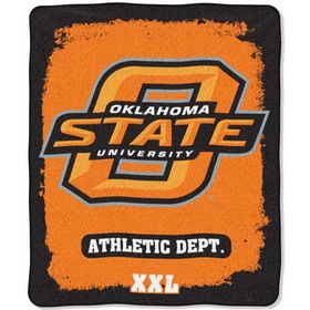 Oklahoma State Cowboys NCAA Property of" Micro Raschel Blanket (50"x60")"oklahoma 